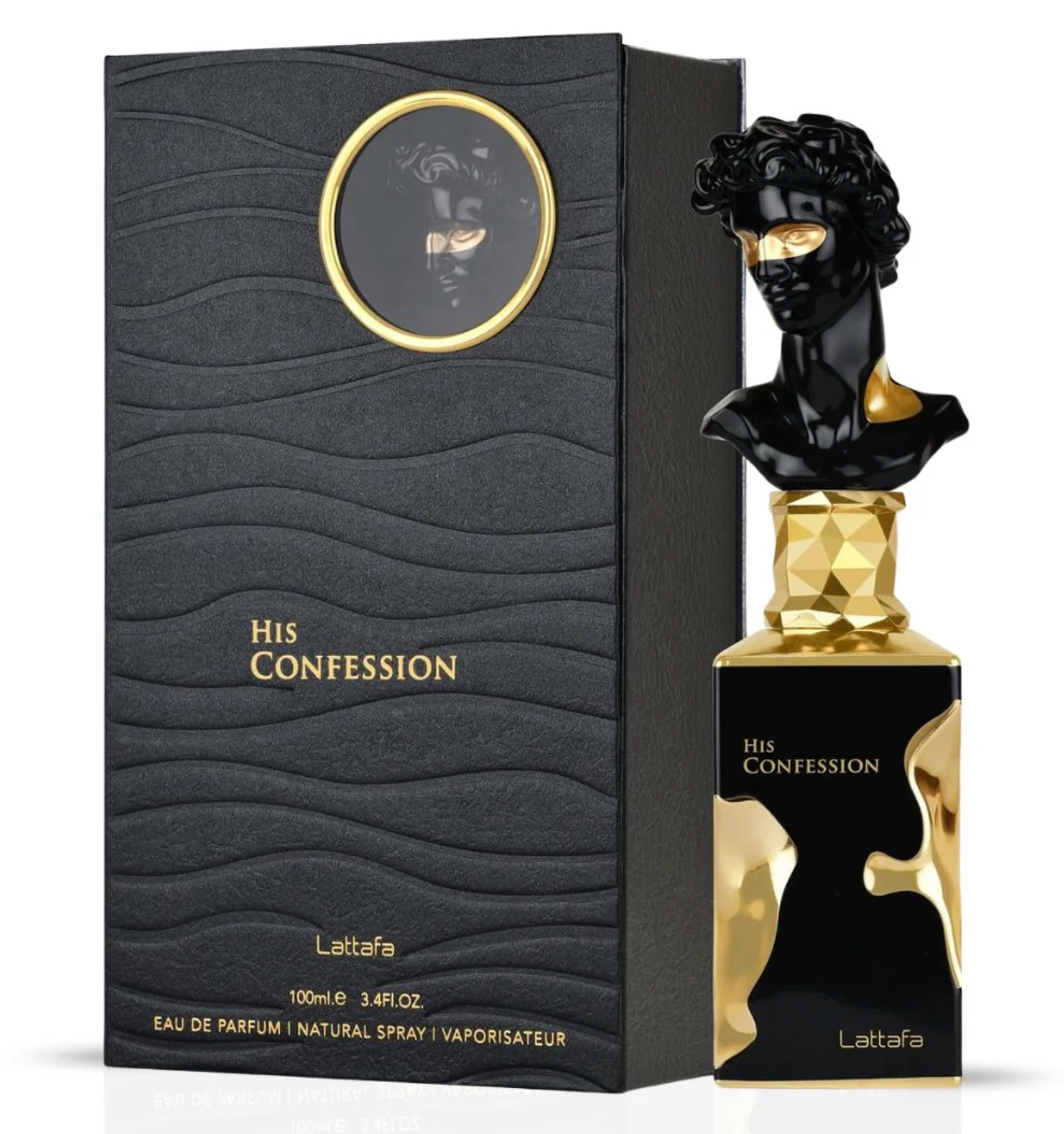His Confession Eau De Parfum Spray 100ML (3.4 OZ) by Lattafa