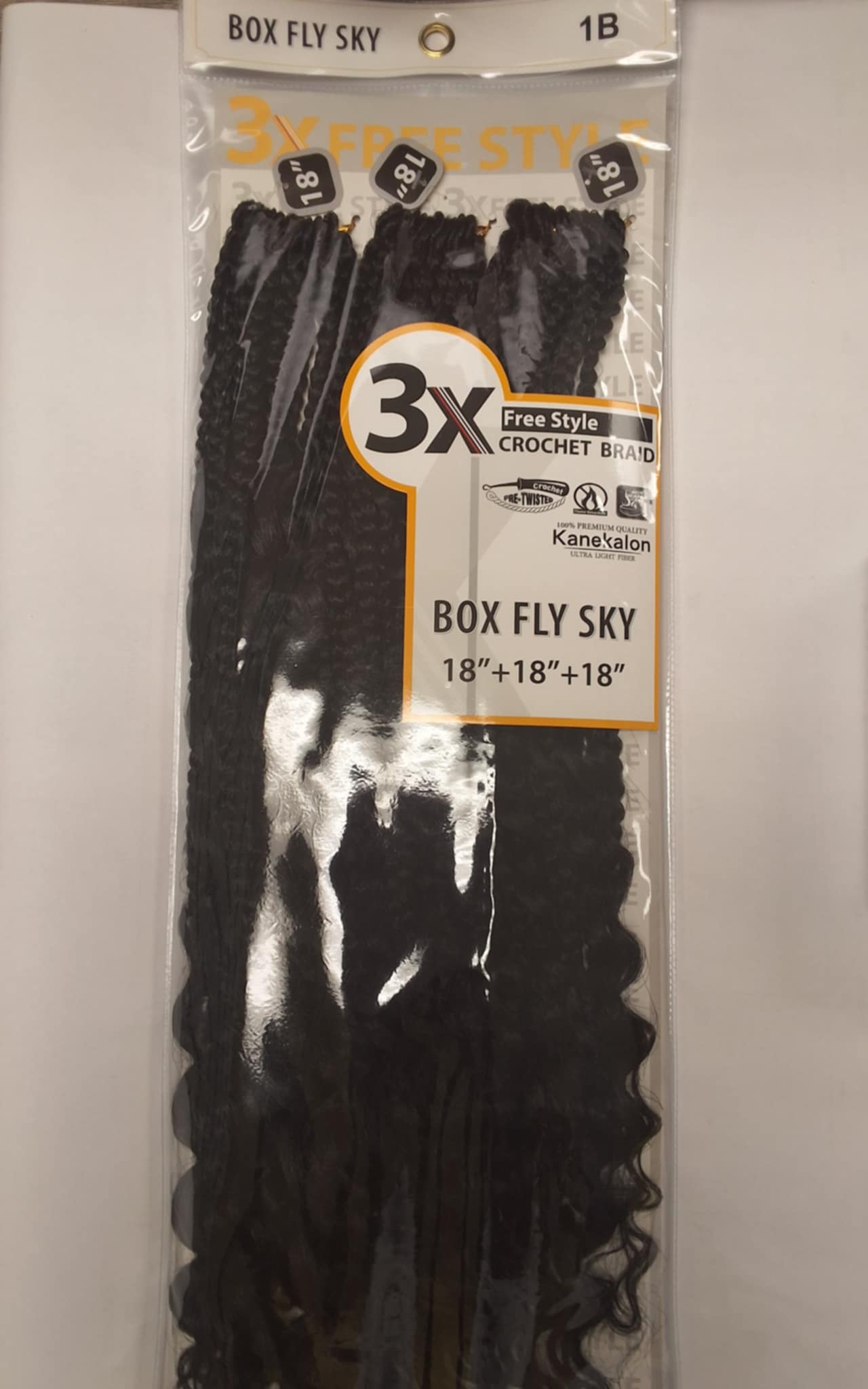 3X Free Style Crochet Braid 18"