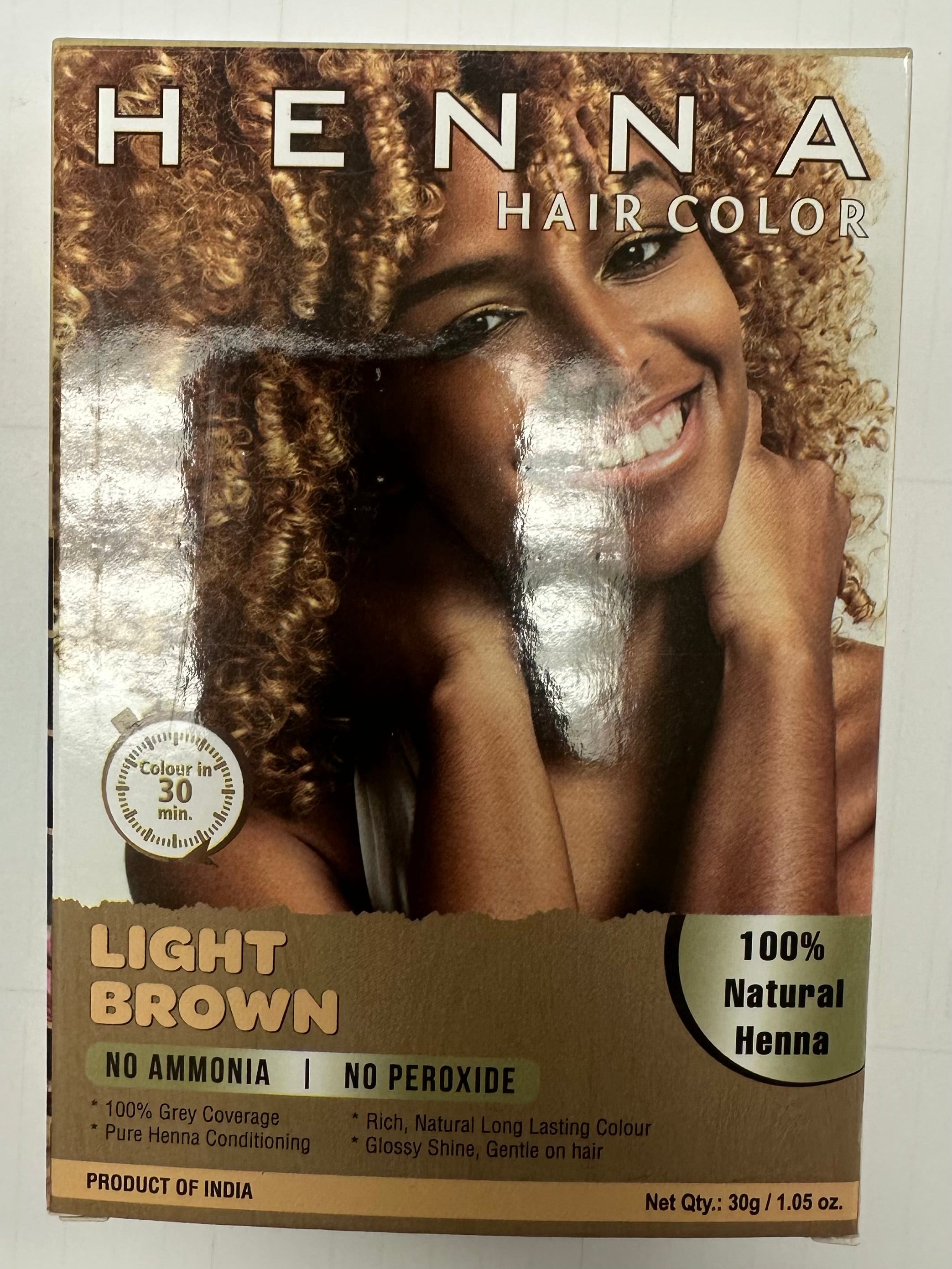 HENNA HAIR COLOR LIGHT BROWN