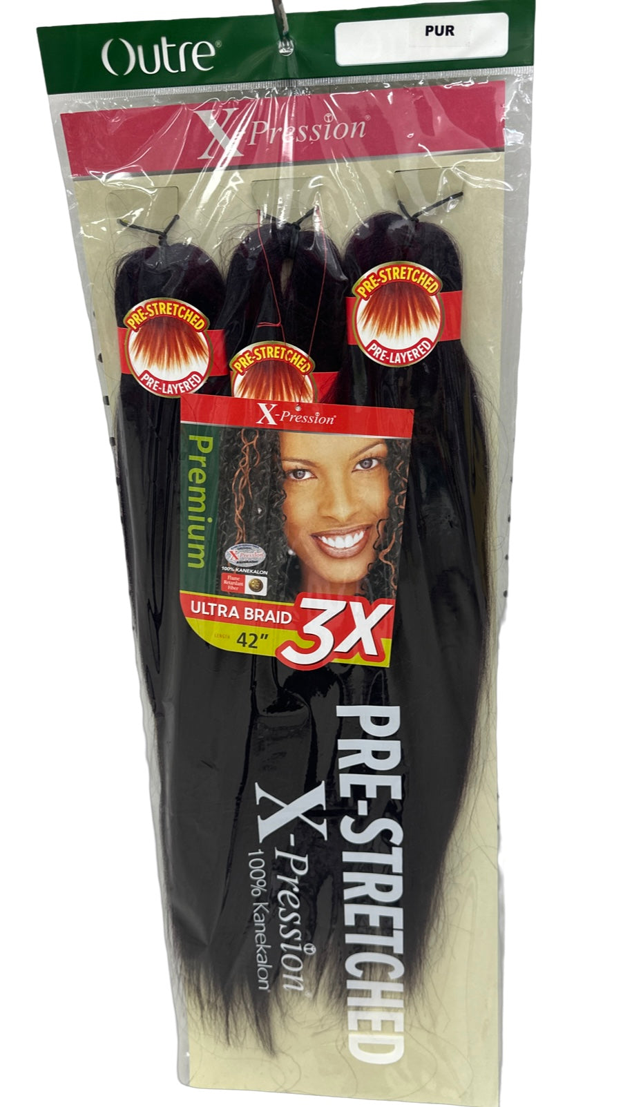 Outre X-PRESSION Ultra Braid Pre-streteched Braid 42" 3X (1/1B/2/27/30/33/PUR)