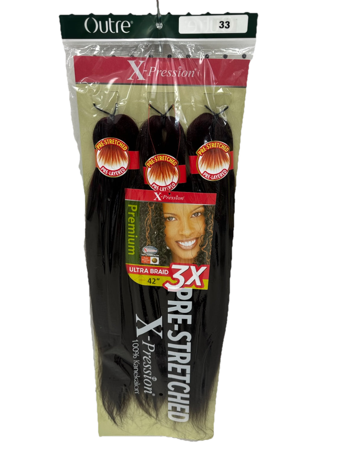 Outre X-PRESSION Ultra Braid Pre-streteched Braid 42" 3X (1/1B/2/27/30/33/PUR)