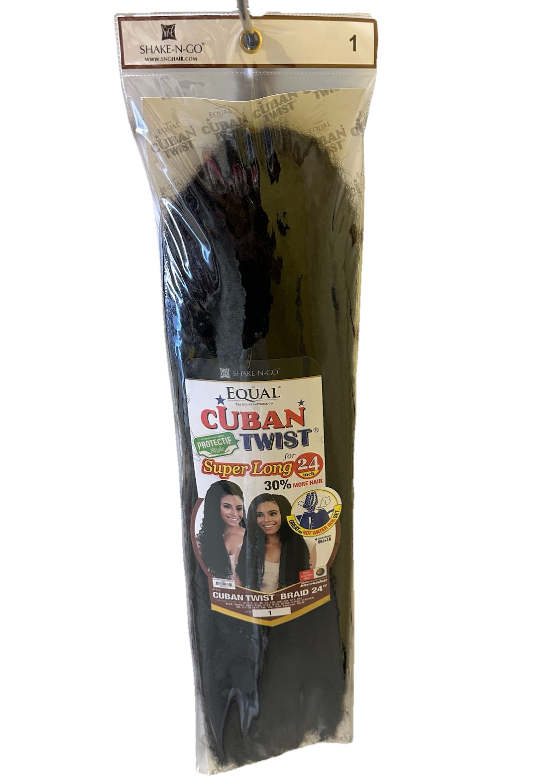 Cuban Twist Braid 24" #1, #1B