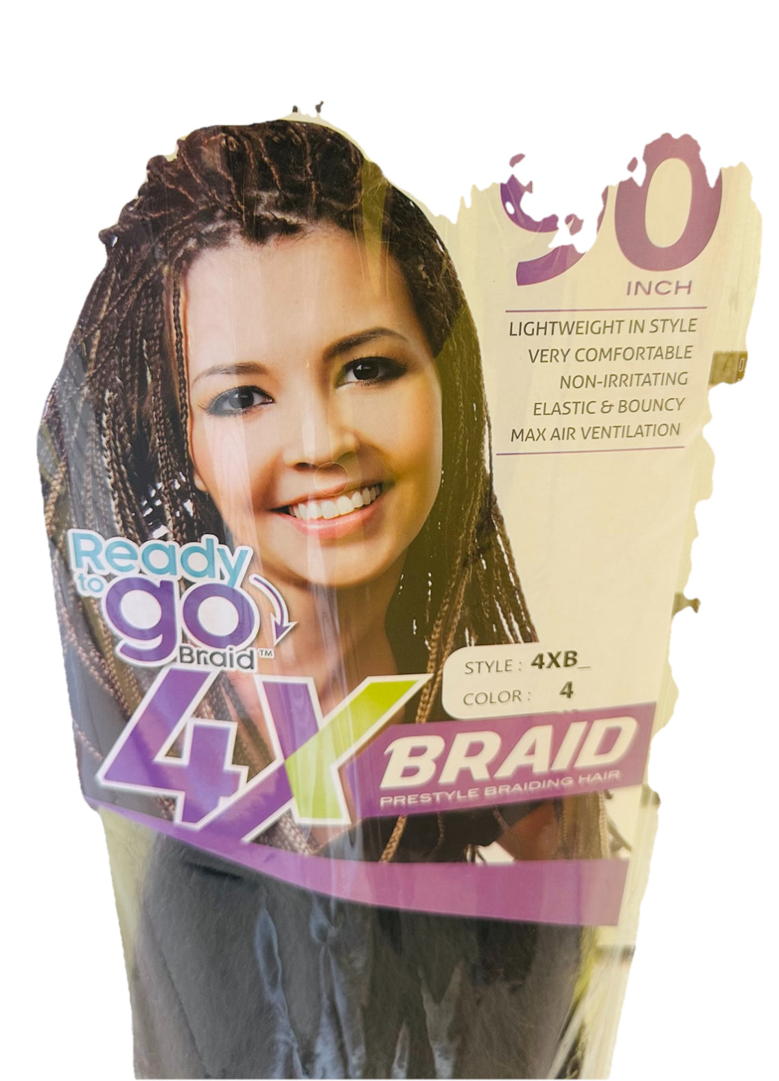 Ready to Go Braid 4X Braid Prestyle Braiding hair Color#4