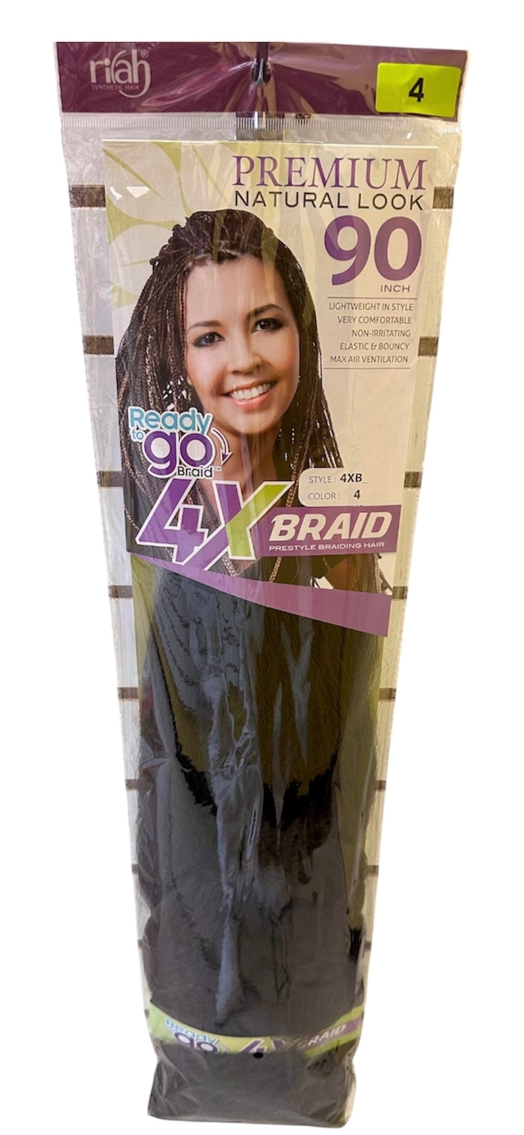 Ready to Go Braid 4X Braid Prestyle Braiding hair Color#4