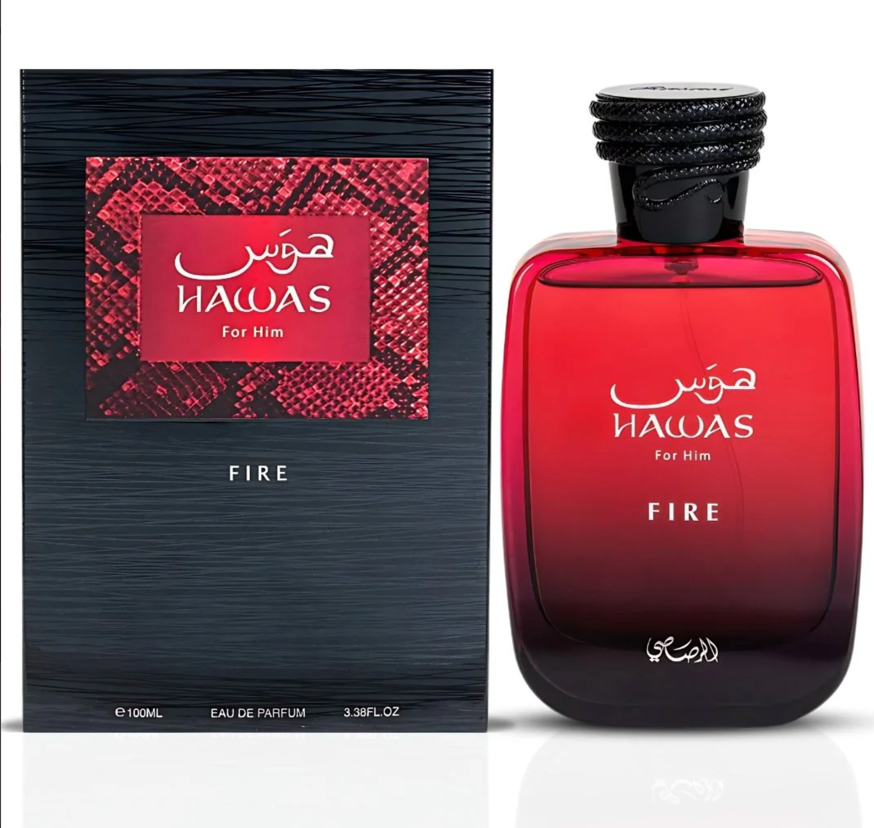 Hawas Fire For Him Eau De Parfum Spray 100ML (3.4 OZ) By Rasasi