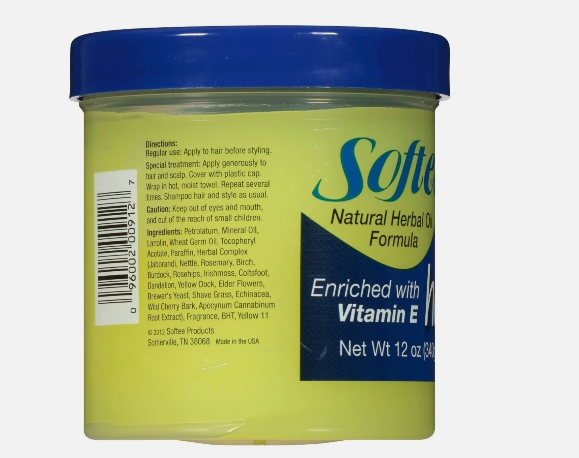 Softee Hair Food with Vitamin E 12oz
