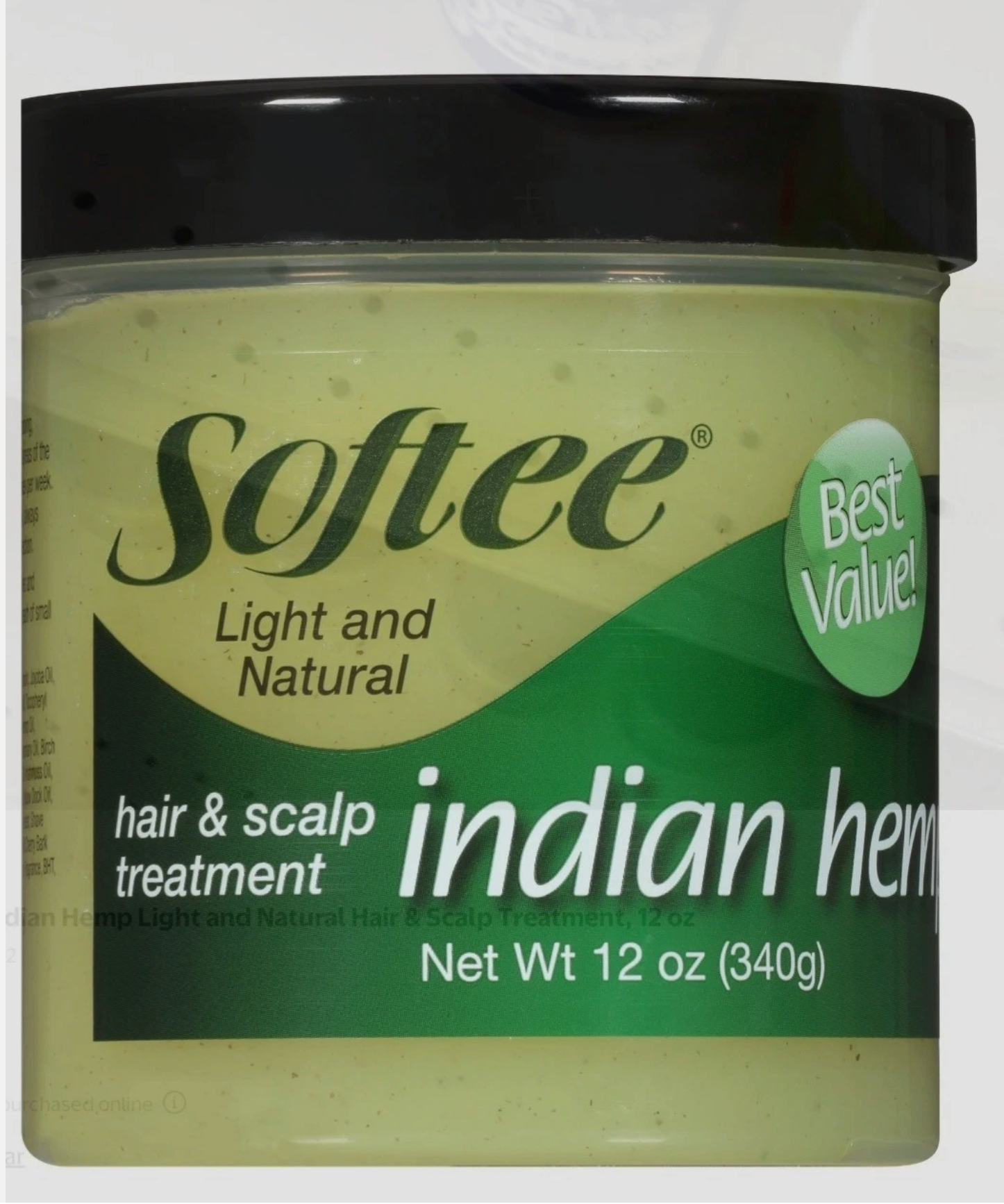 Softee Hair & Scalp Treatment, Indian Hemp12oz