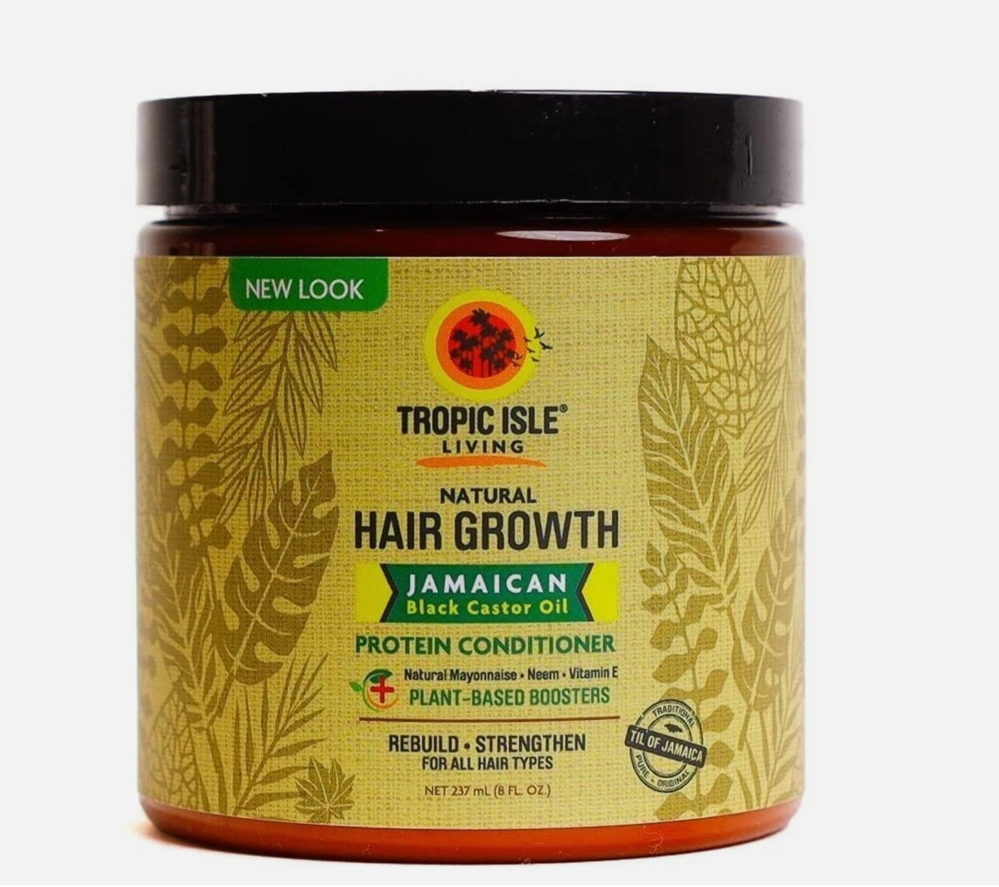 Tropic Isle Living Natural Hair Growth Jamaican Black Castrol 8oz
