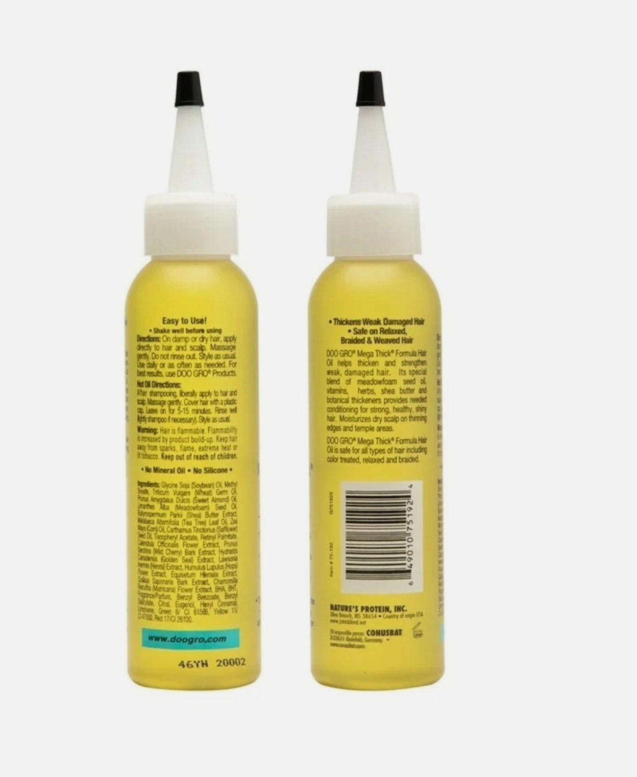 Doo Gro Mega Thick Hair Oil, 4.5 fl. oz., All Hair Type, Moisturizing
