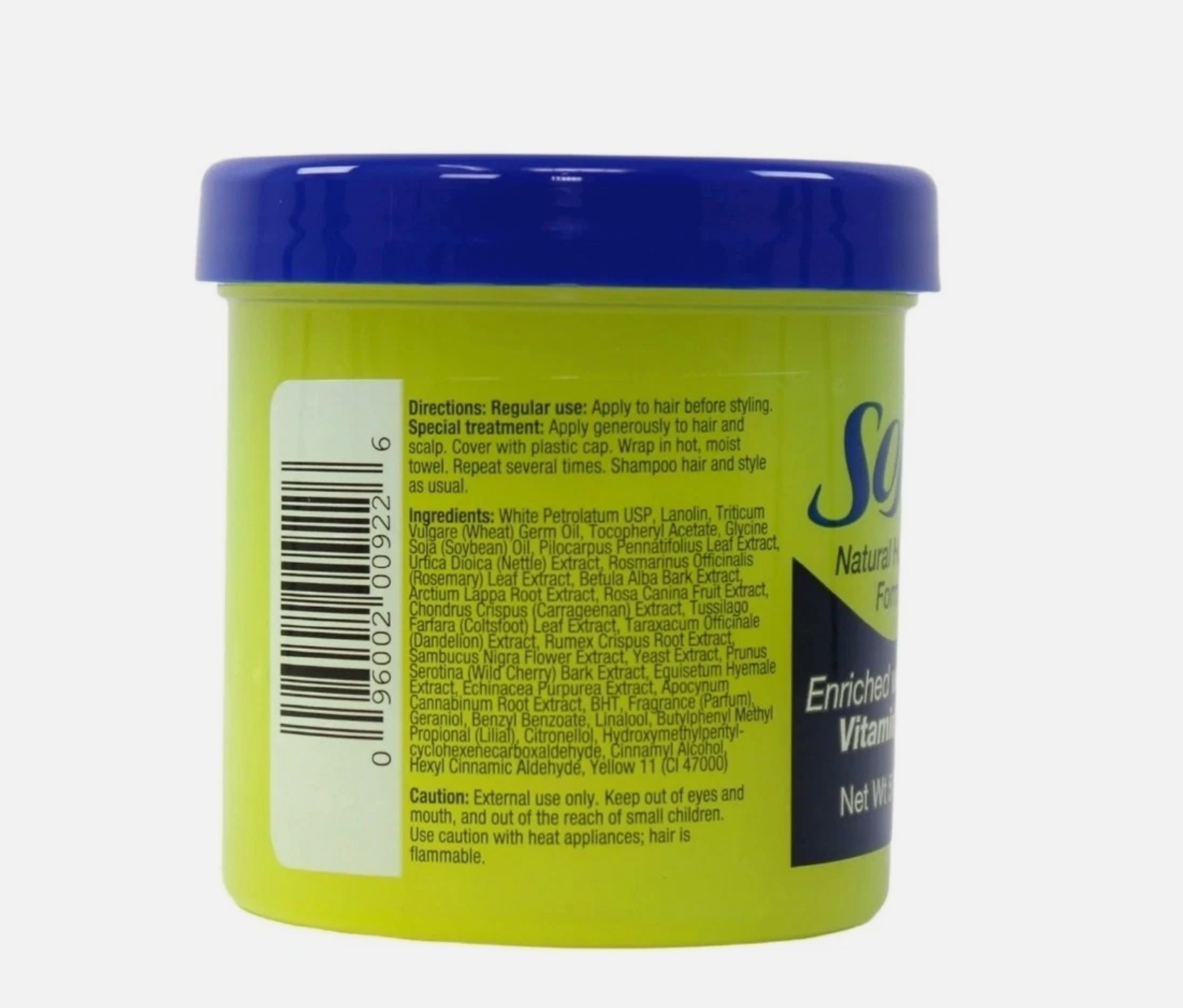 Softee Hair Food with Vitamin E 5 oz