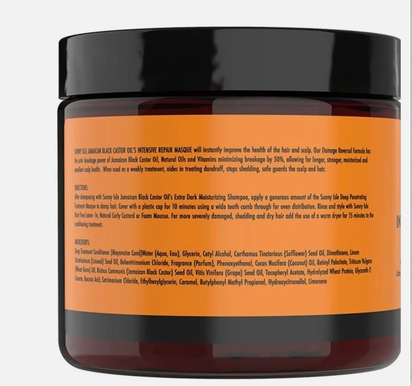 Sunny Isle Jamaican Black Castor Oil Intensive Repair Masque 16oz