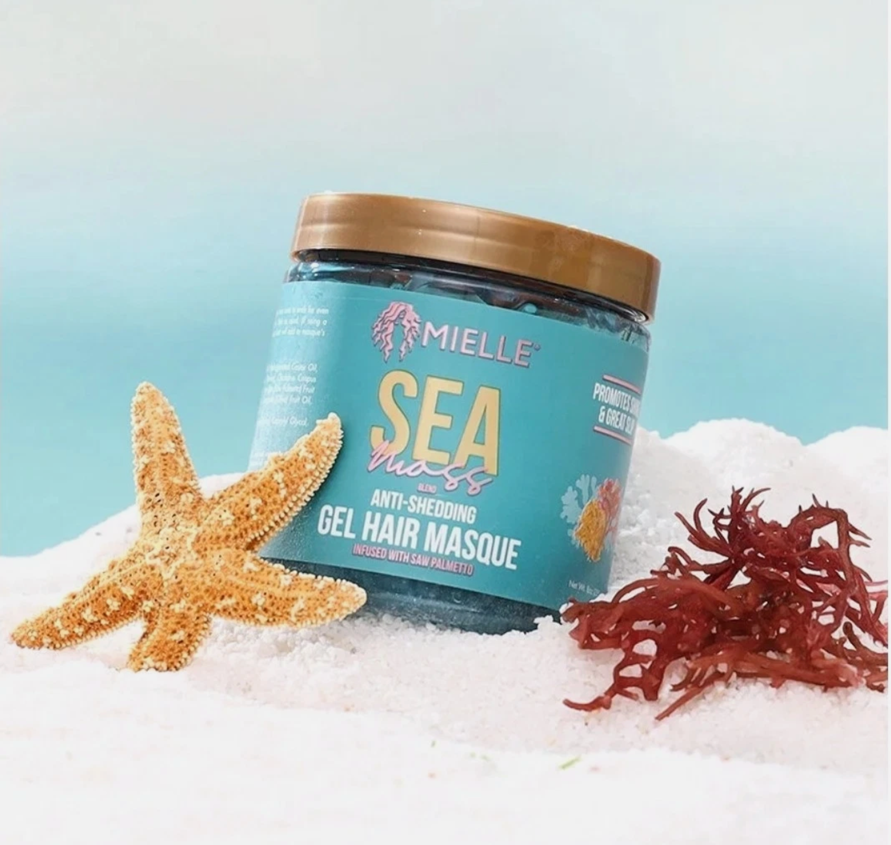 Mielle Organics Sea Moss Gel Hair Masque 8 oz, Moisturizing, Unisex