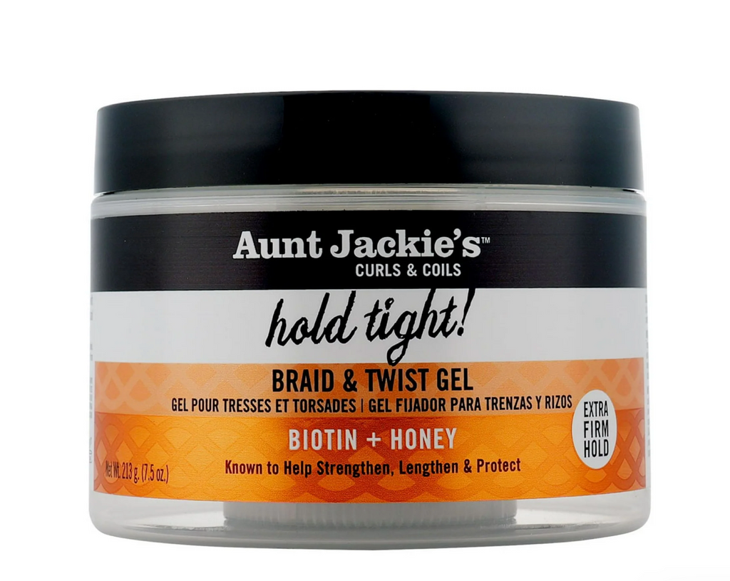 Aunt Jackie’s Braid + Twist Collection Hold Tight Braid & Twist Extra Firm Hold Gel, 7.5 oz