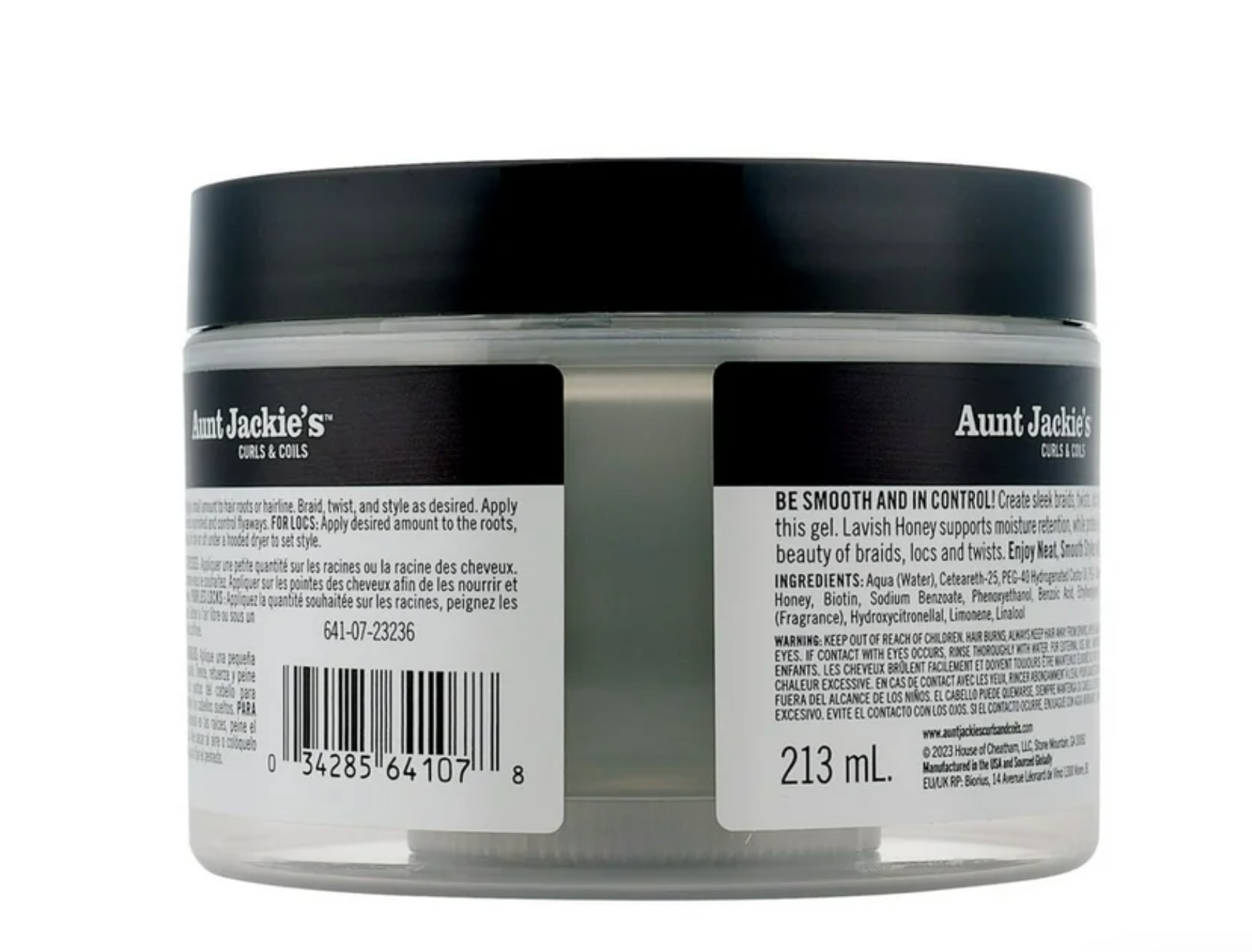 Aunt Jackie’s Braid + Twist Collection Hold Tight Braid & Twist Extra Firm Hold Gel, 7.5 oz
