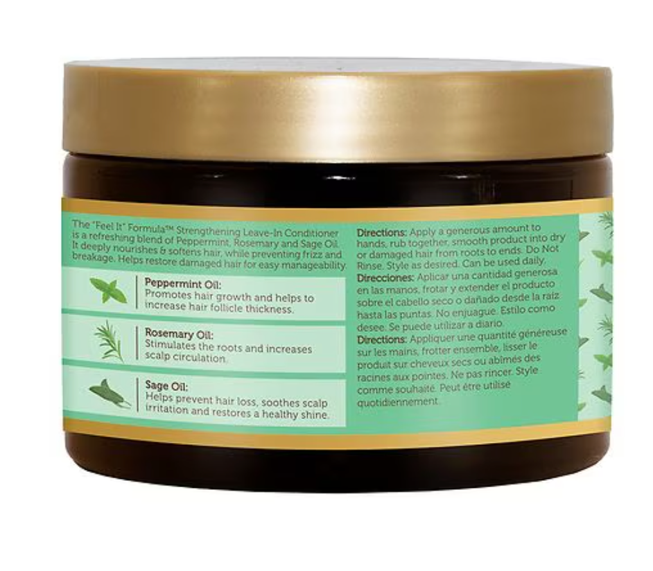 African Pride Feel It Formula Strengthening Leave In Conditioner, 12.0 OZ