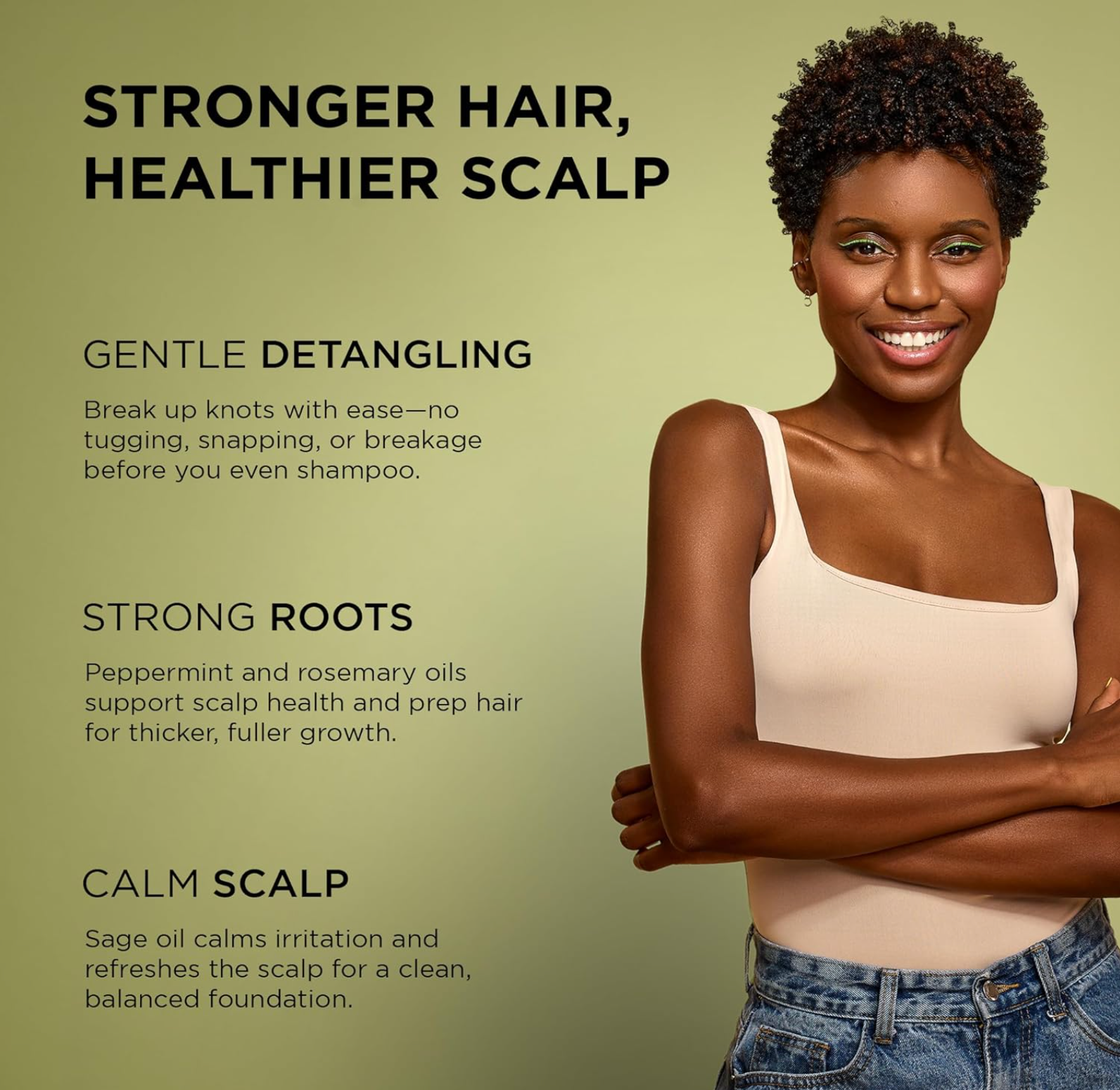 African Pride Feel It Formula Pre-Wash Detangler | Hair Treatment & Hair Mask with Peppermint, Rosemary & Sage | Strengthens, Moisturizes, Promotes Growth | 12 oz