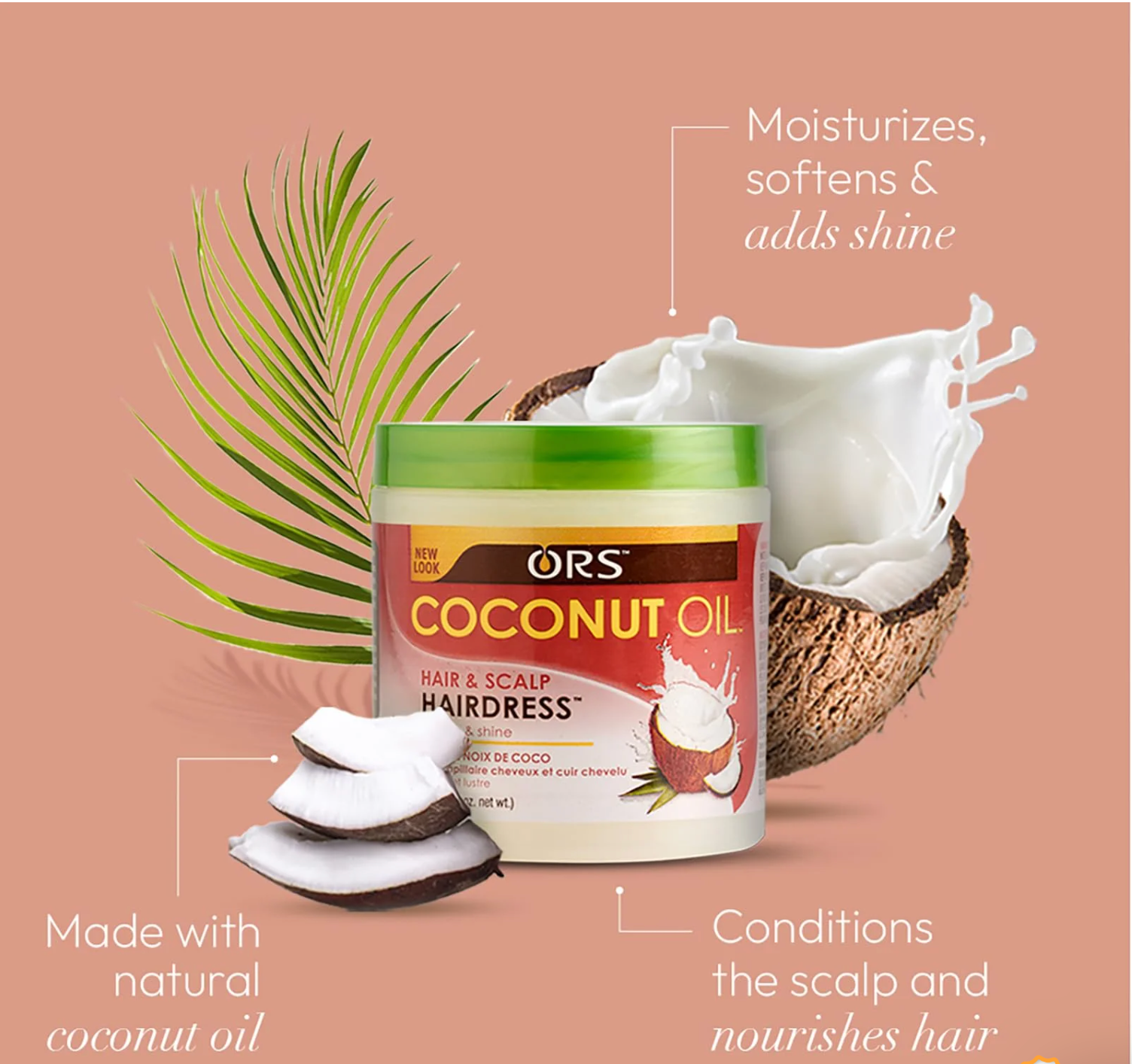 ORS Coconut Oil Hair and Scalp Hairdress 5.5 oz