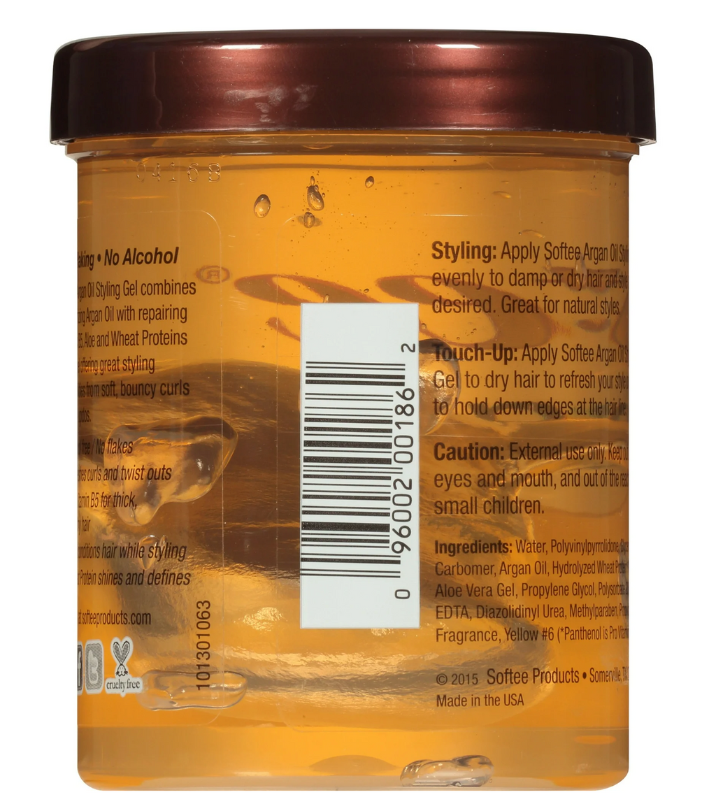 Softee Argan Oil Styling Gel 8 oz.