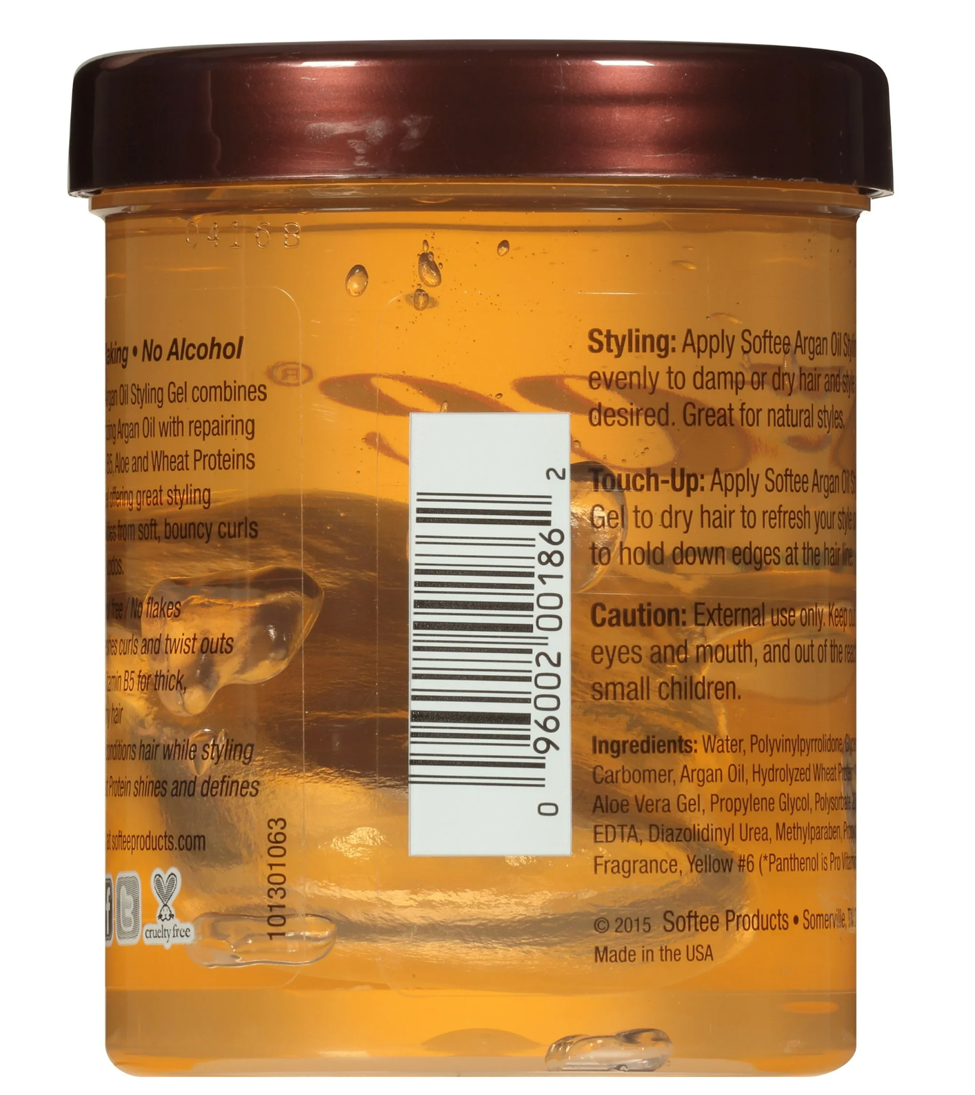 Softee Argan Oil Styling Gel 8 oz.
