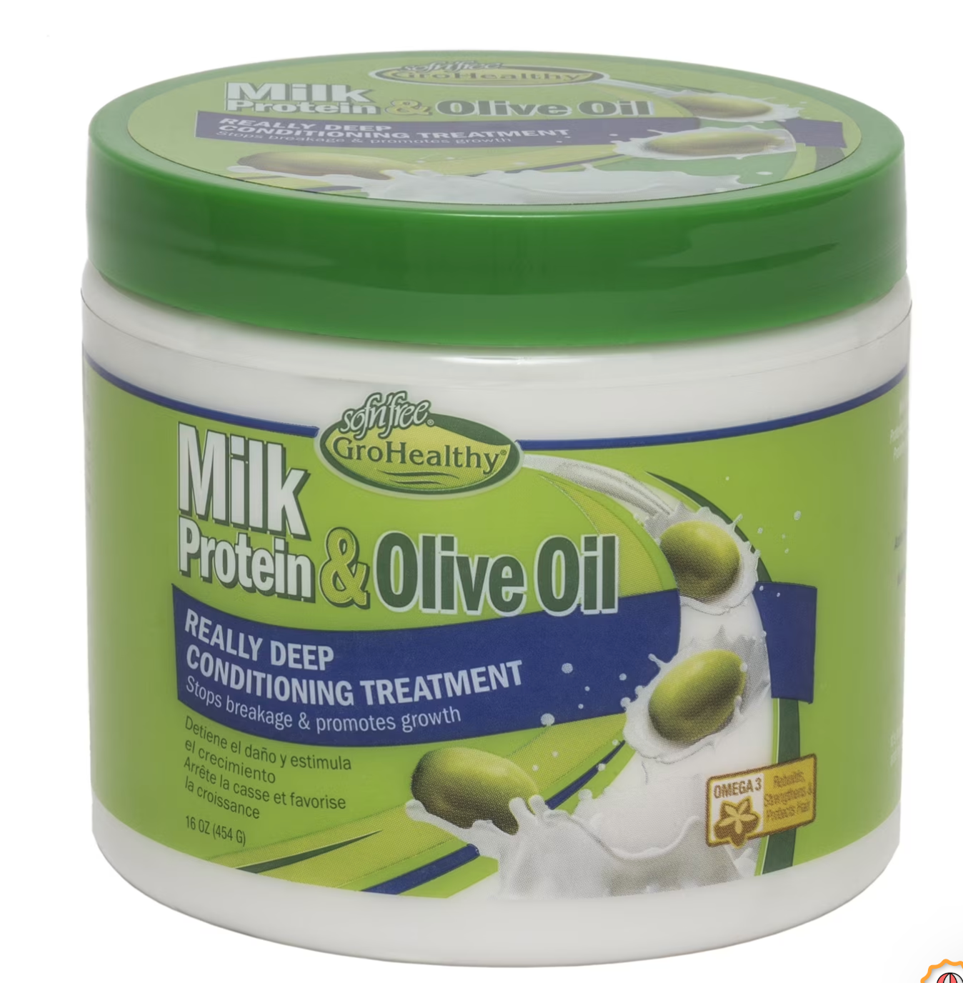 Sofn'Free Milk Protein & Olive Oil Really Deep Conditioning Treatment (16oz)