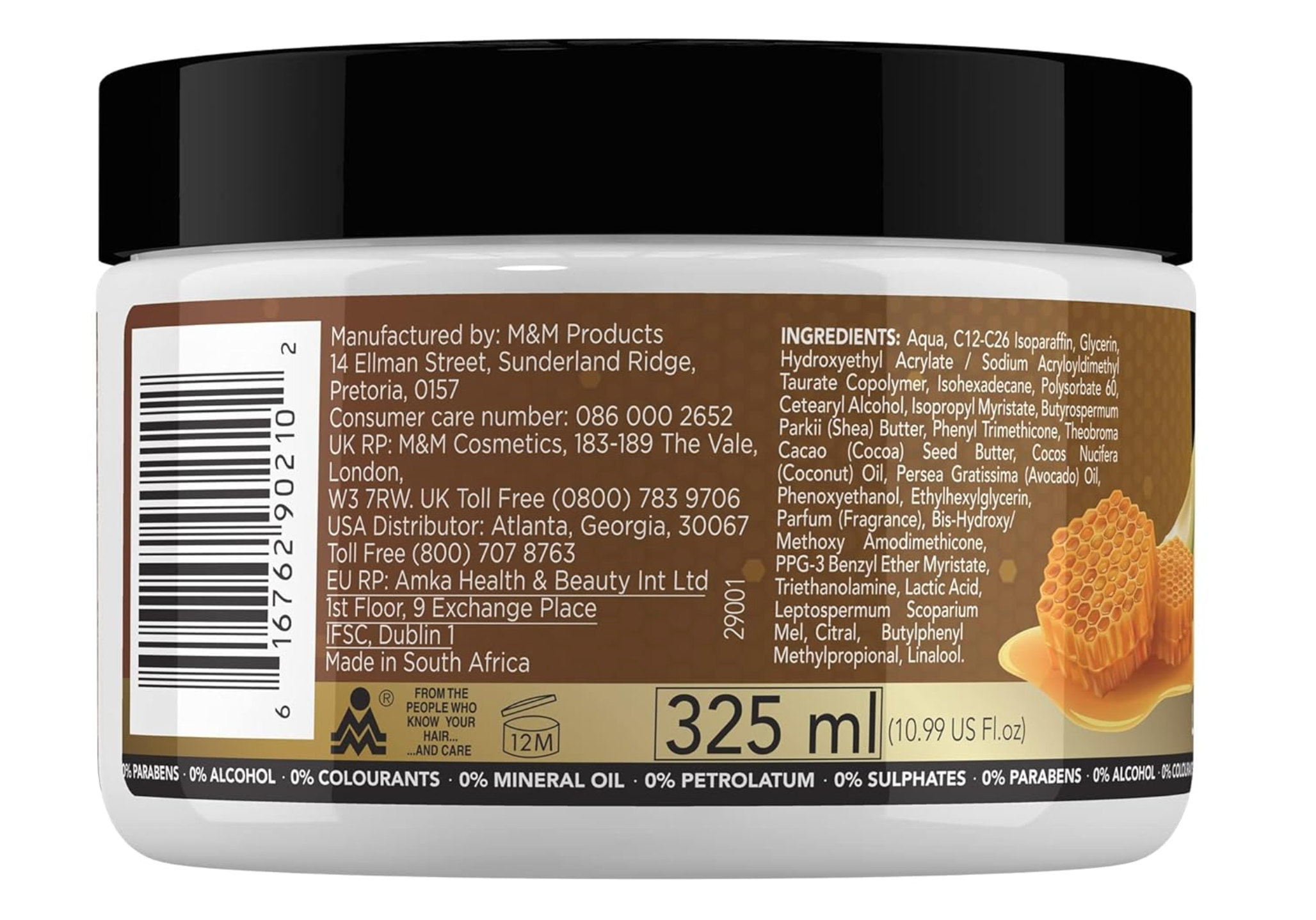 Sofn’free Leave-In Conditioner with Manuka Honey & Avocado Natural Hair Butter and Hair Moisturizer for Coily & Curly Hair - 11 Fl Oz