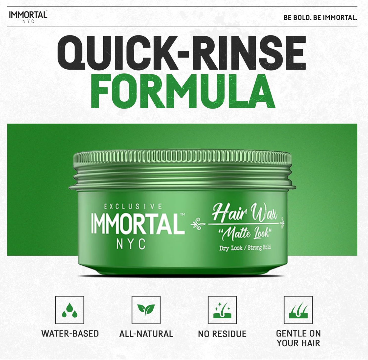 Immortal NYC Matte Look Hair Wax 5.07oz