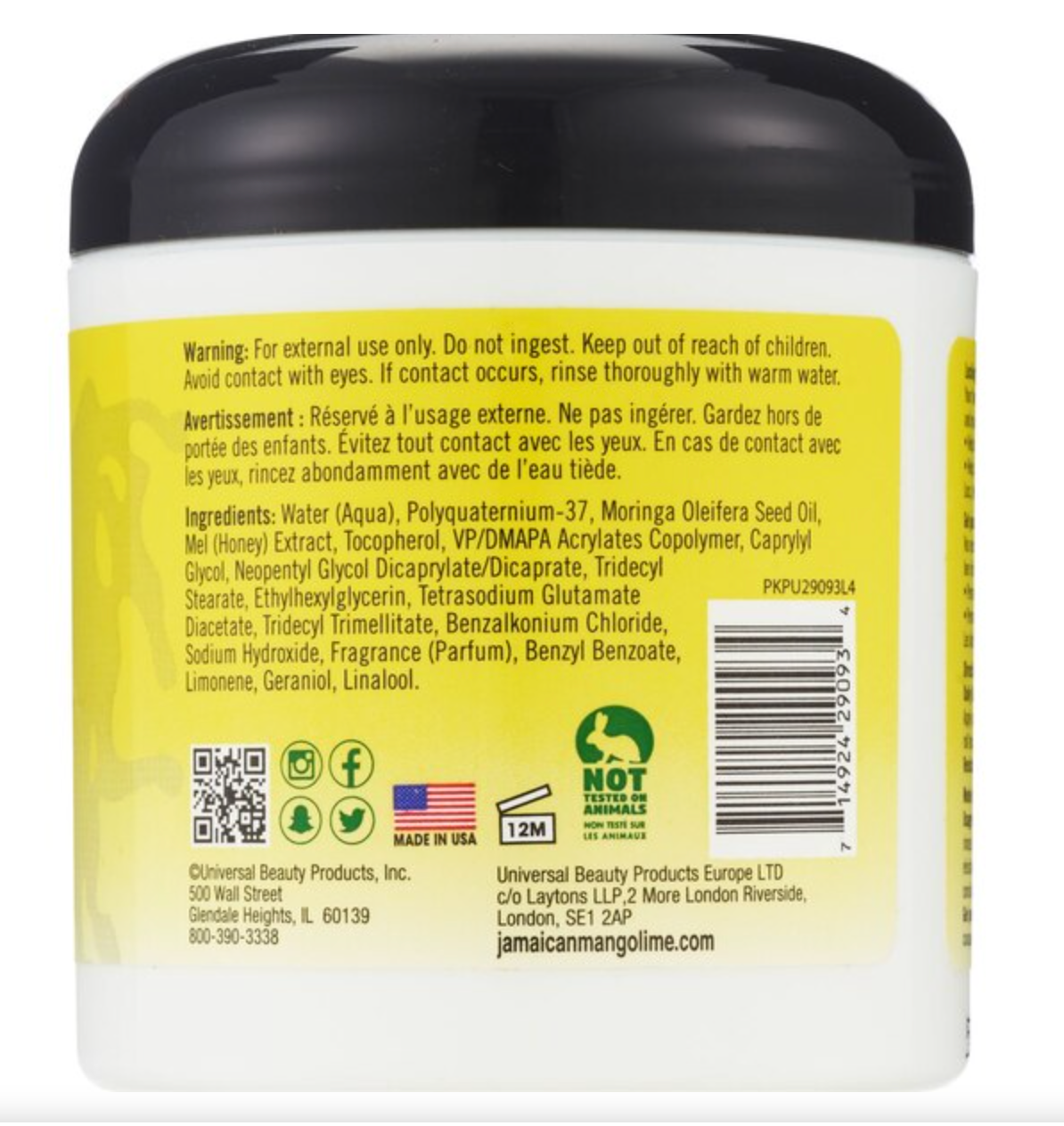 Jamaican Mango & Lime Locking Gel, 6 OZ