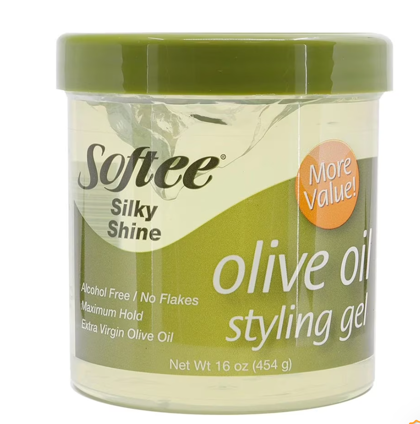 Softee Silky Shine Olive Oil Styling Gel, 16oz