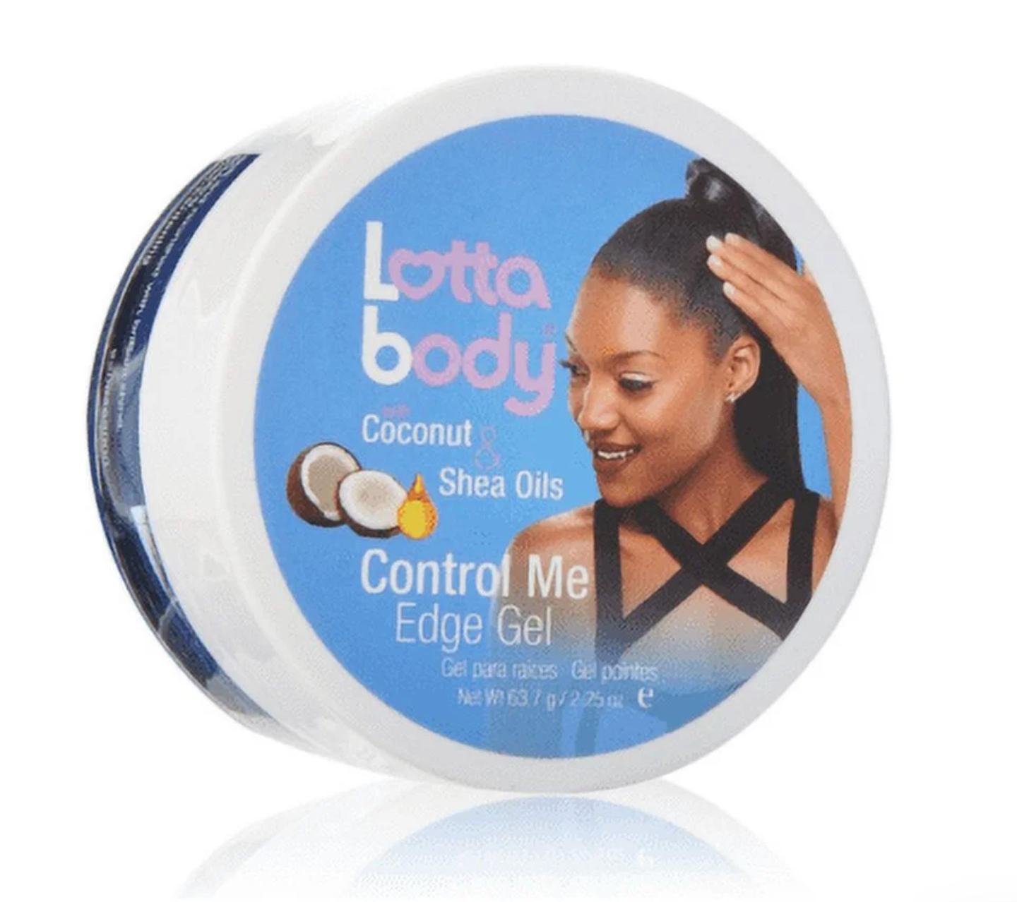 Lottabody Coconut Shea Oil Control Me Edge Gel, 2.25 Oz.