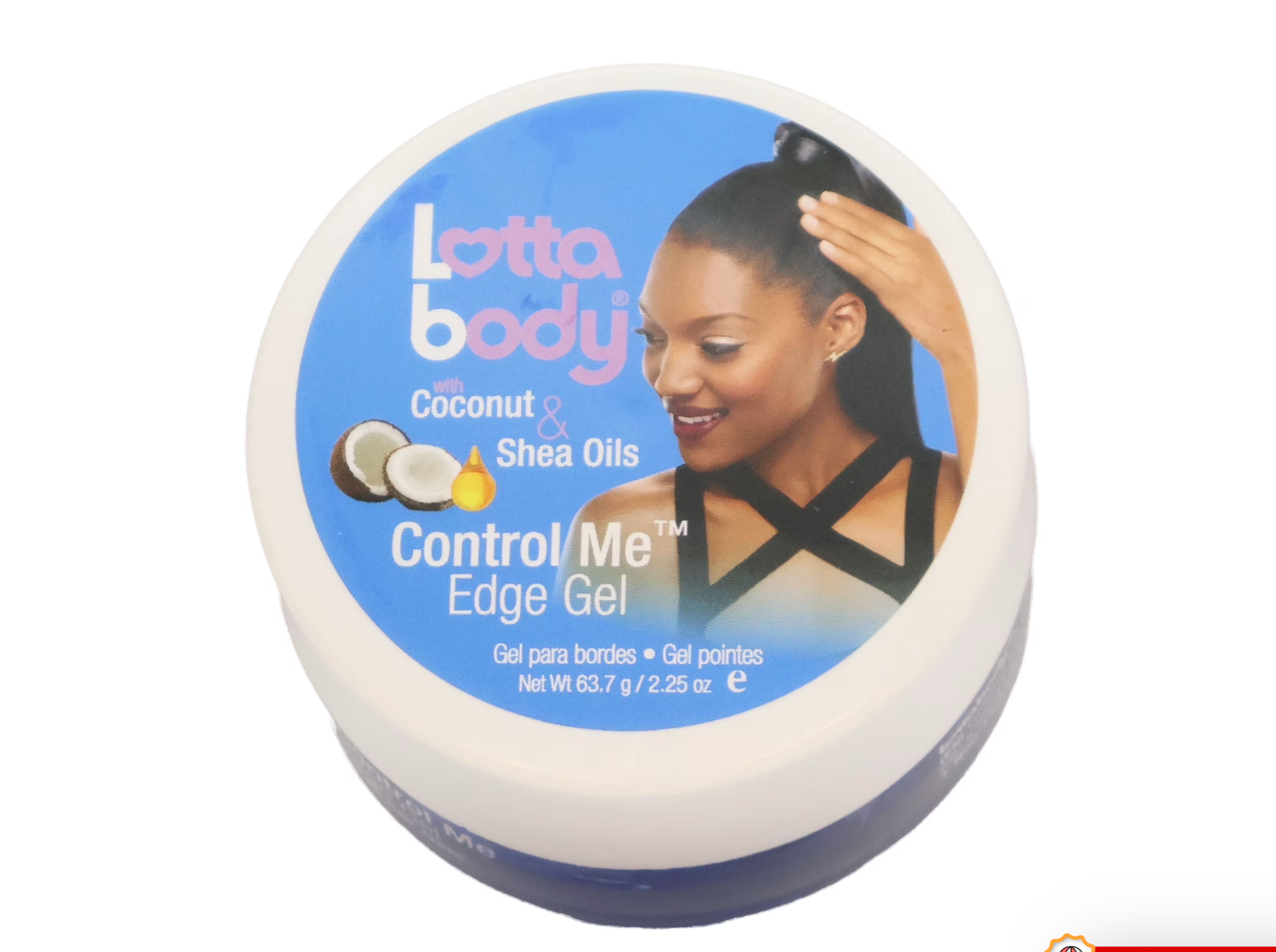 Lottabody Coconut Shea Oil Control Me Edge Gel, 2.25 Oz.