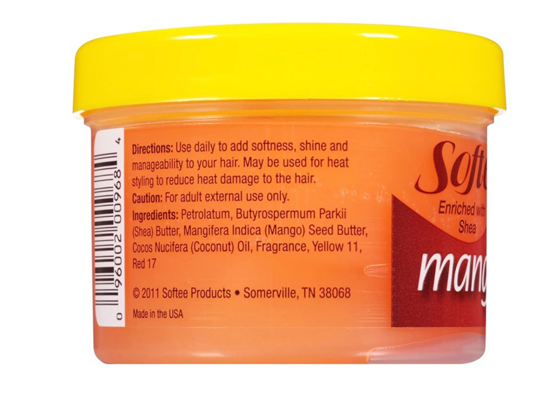 Softee Mango Shea Butter Daily Hair Dress 3 Oz.