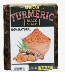Taha 100% Natural African Turmeric Black Soap