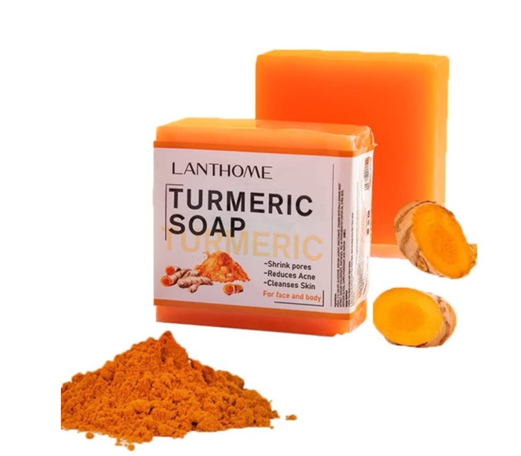 Turmeric Cleansing Soap Bar, Face and Body Soap for Cleanses Skin,