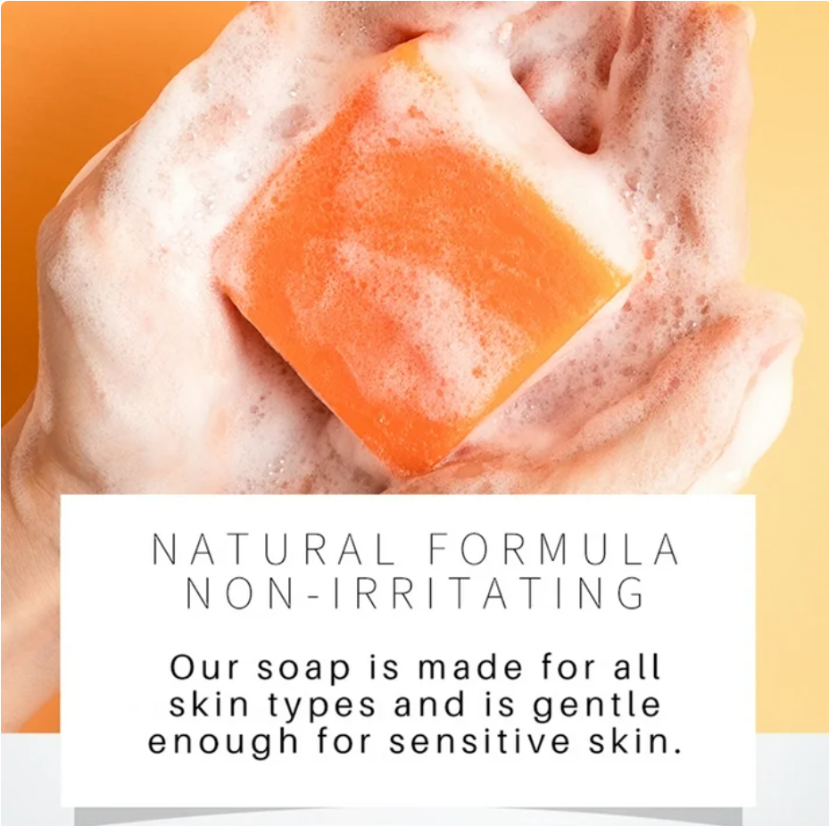 Turmeric Cleansing Soap Bar, Face and Body Soap for Cleanses Skin,