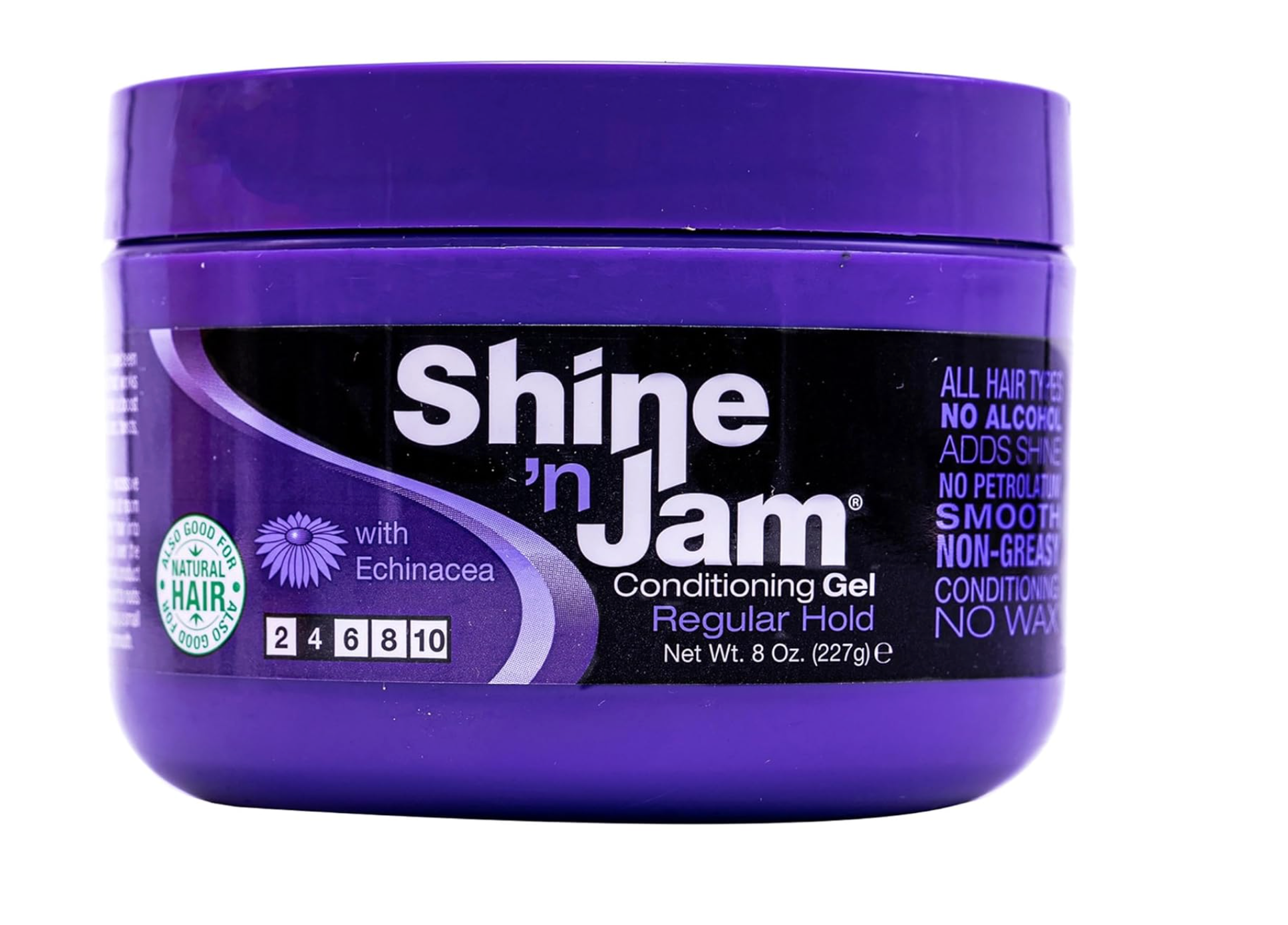 Ampro Shine 'n Jam® Extra Hold Unisex Conditioning Styling & Braiding Gel, 8 oz.