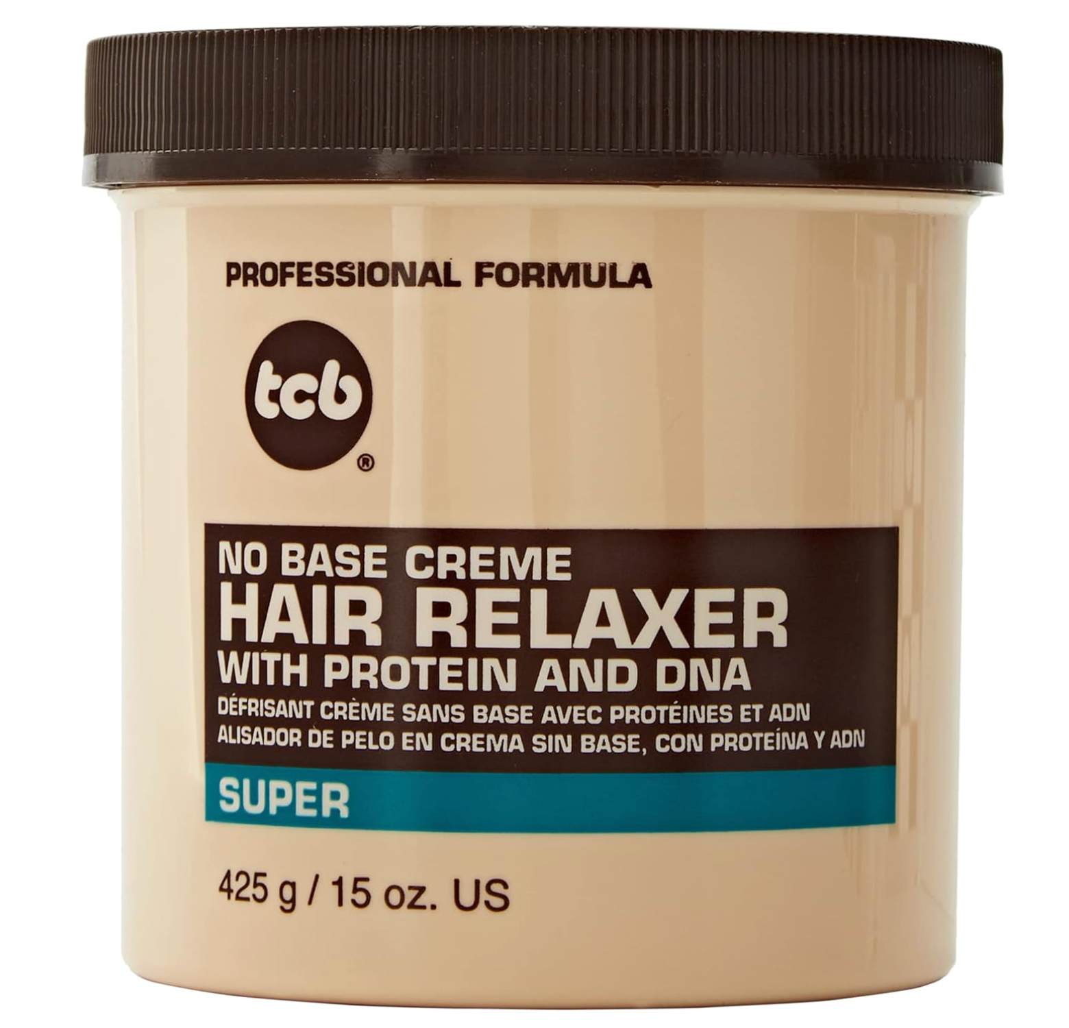 TCB No Base Creme Hair Relaxer with Protein and DNA Super 15.oz