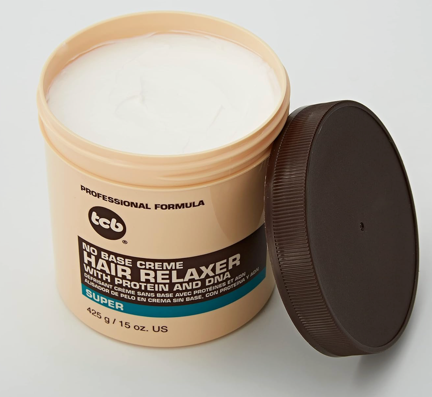 TCB No Base Creme Hair Relaxer with Protein and DNA Super 15.oz