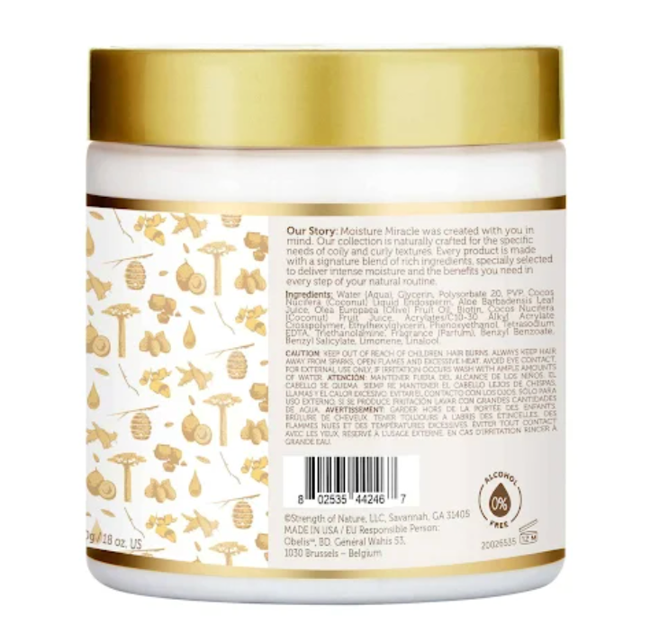 African Pride Moisture Miracle Aloe & Coconut Water Defining Gel 18oz