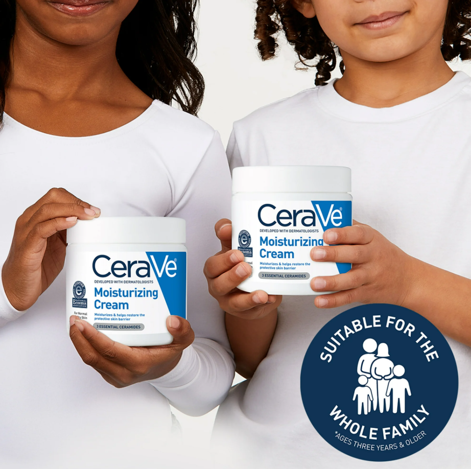 CeraVe Moisturizing Cream with Pump, Face Moisturizer & Body 19 OZ