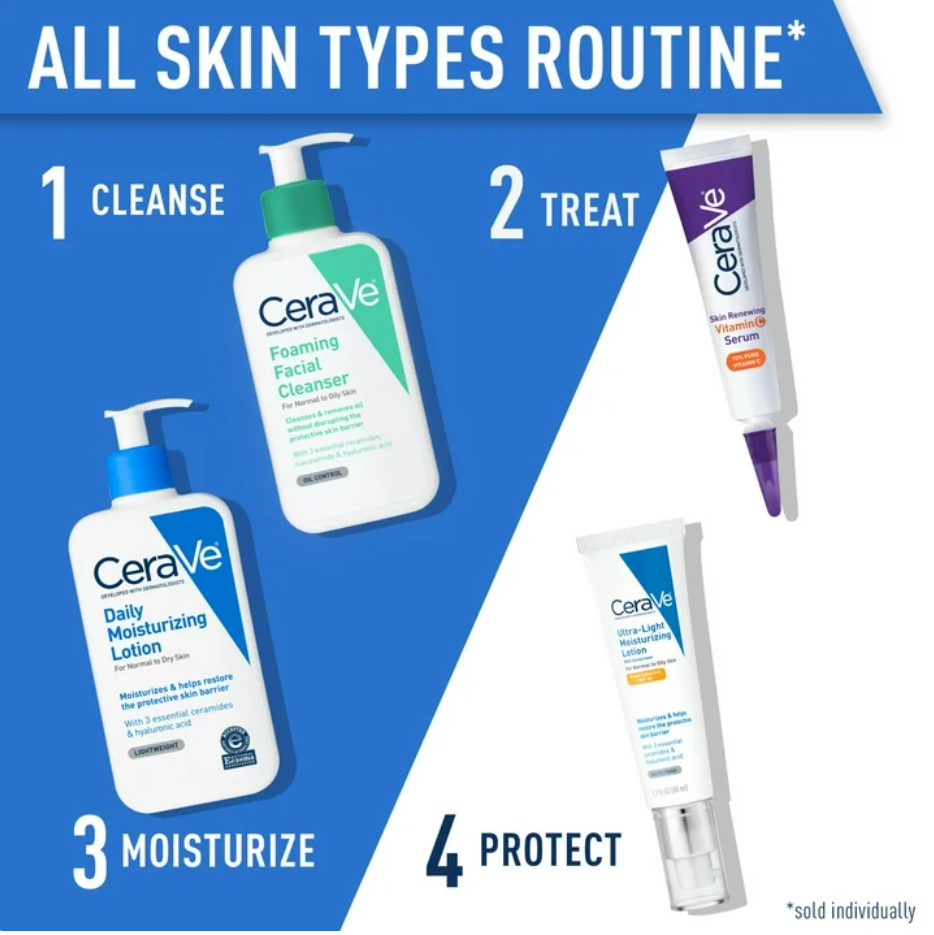 CeraVe Daily Moisturizing Face & Body Lotion for Normal to Dry Skin
