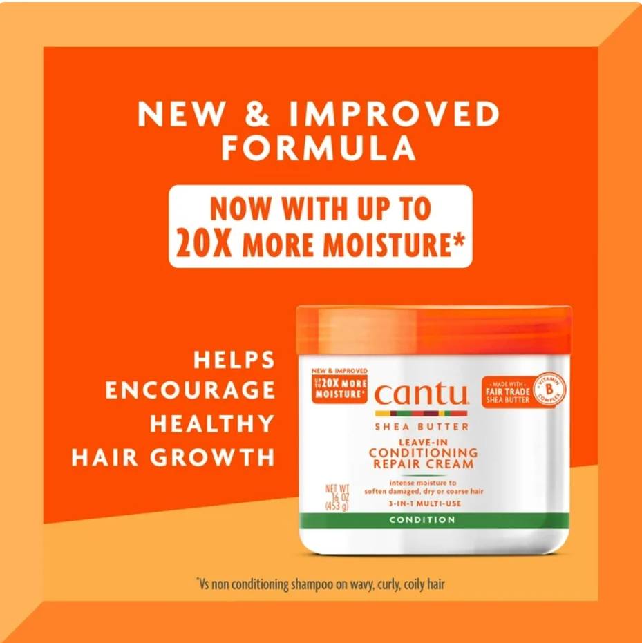 Cantu Shea Butter Leave-In Conditioning Repair Cream, 16 oz