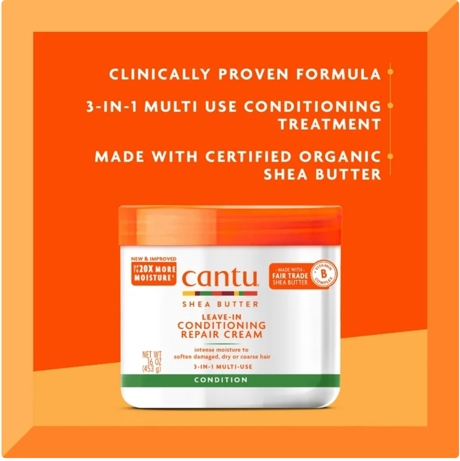 Cantu Shea Butter Leave-In Conditioning Repair Cream, 16 oz