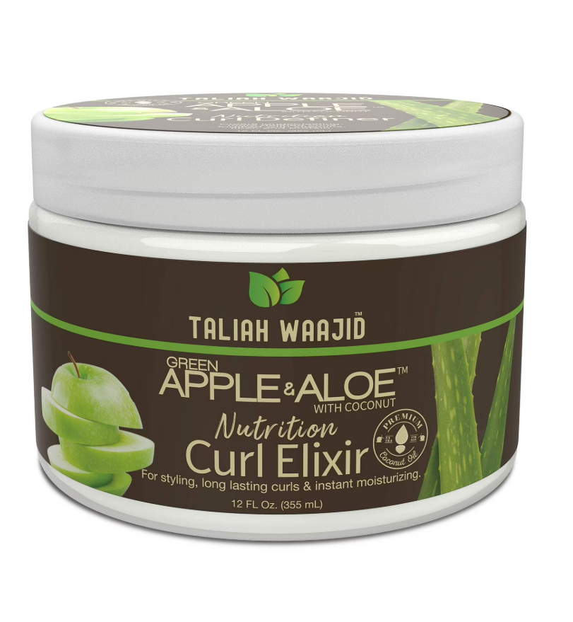 Taliah Waajid Green Apple & Aloe Nutrition Curl Enhancing Hair Styling Cream with Apple Aloe, 12oz, 1 Piece
