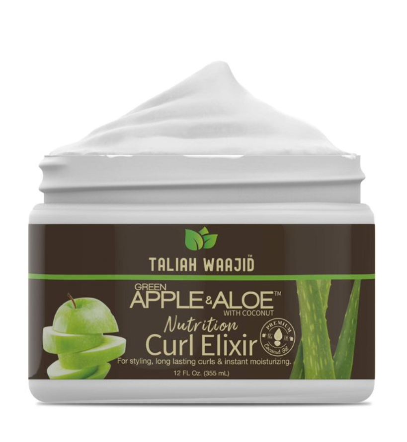 Taliah Waajid Green Apple & Aloe Nutrition Curl Enhancing Hair Styling Cream with Apple Aloe, 12oz, 1 Piece