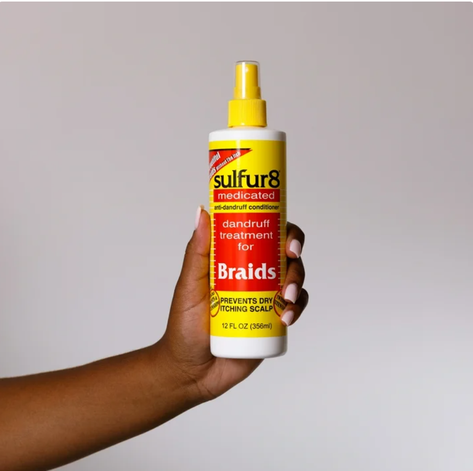 Sulfur8 Medicated Dandruff Treatment for Scalp and Braids, 12 fl. oz., Dry, Moisturizing, Unisex