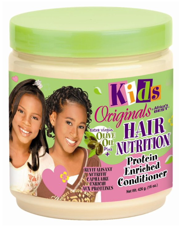 Africas Best Kids Organincs Protein Enriched Hair Conditioner Jar, Hair Nutrition, 15 oz