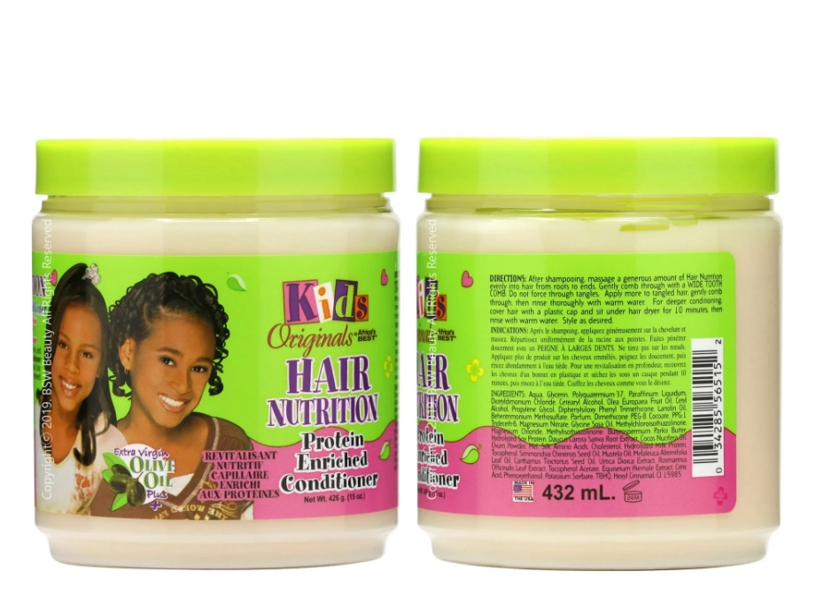 Africas Best Kids Organincs Protein Enriched Hair Conditioner Jar, Hair Nutrition, 15 oz