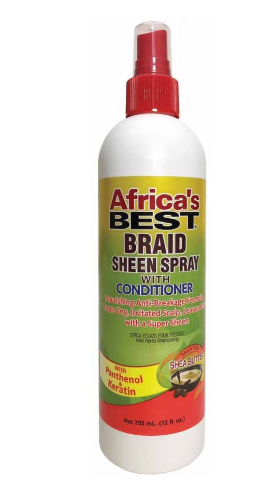 Africa's Best Braid Sheen Spray, 12 Oz.