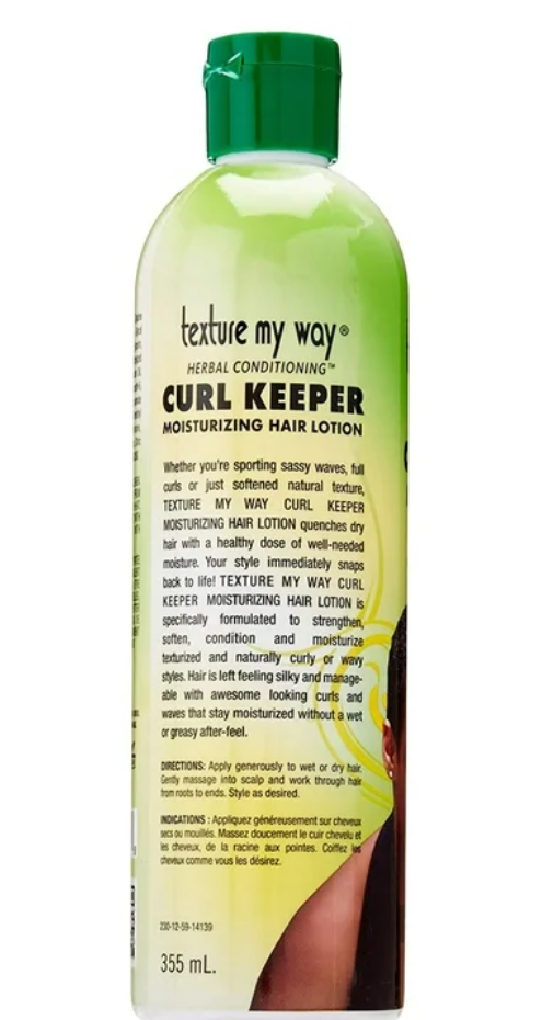 Texture My Way Curl Keeper Moisturizing Hair Lotion 12 Oz