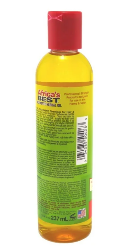 Africa's Best - Ultimate Herbal Oil 8 Oz. * BEAUTY TALK LA *